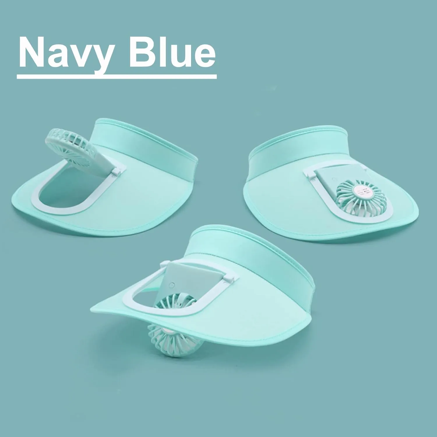 Sun Visors Hat with Fan for Women - Fan Visor Hat