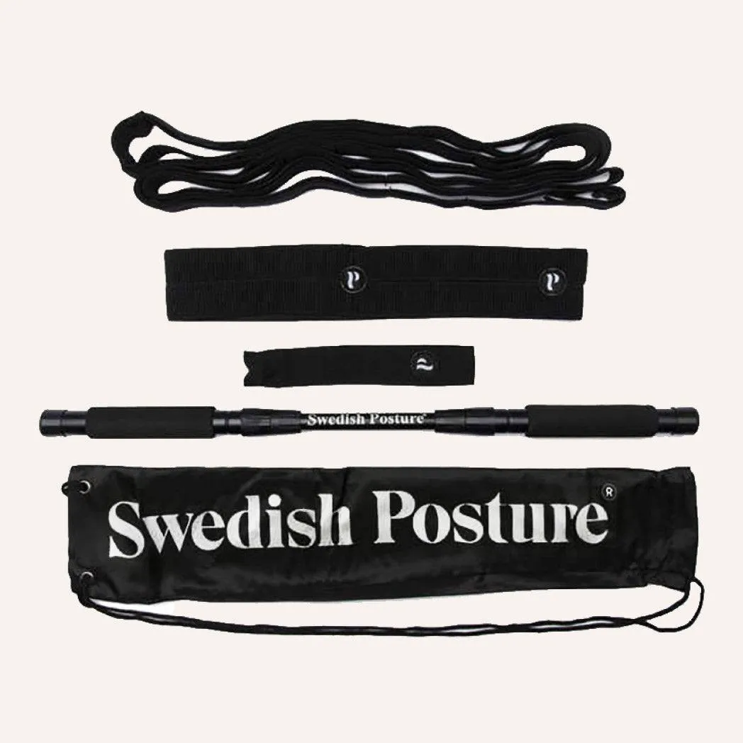 Swedish Posture - Mini Gym, Full Body Exercise Kit with Resistance Band, Use at Home, to Travel, or at The Office, for Full Body Workout