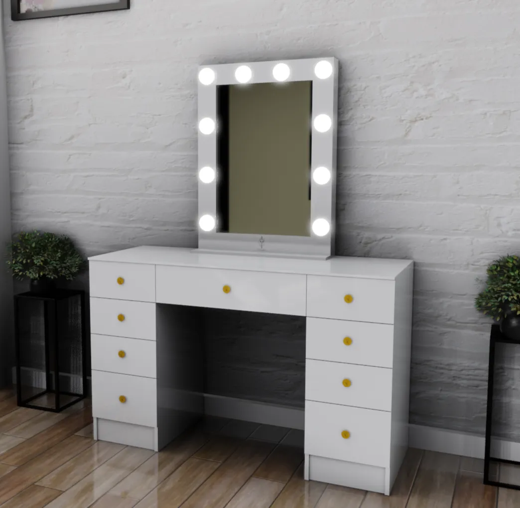 THE MAKEUP MAFIA | MAKEUP VANITY WITH LED LIGHTS