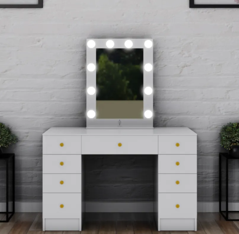 THE MAKEUP MAFIA | MAKEUP VANITY WITH LED LIGHTS