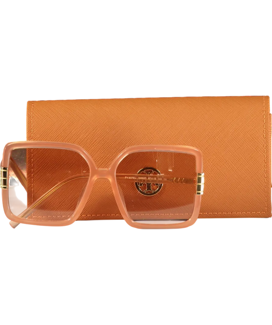 Tory Burch Orange Square Framed Sunglasses Ty9075u In Original Case One Size