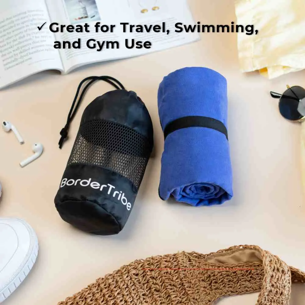 Travel Towel for Bath Large - New & Improved | Microfiber | Quick Dry & Super Absorbent