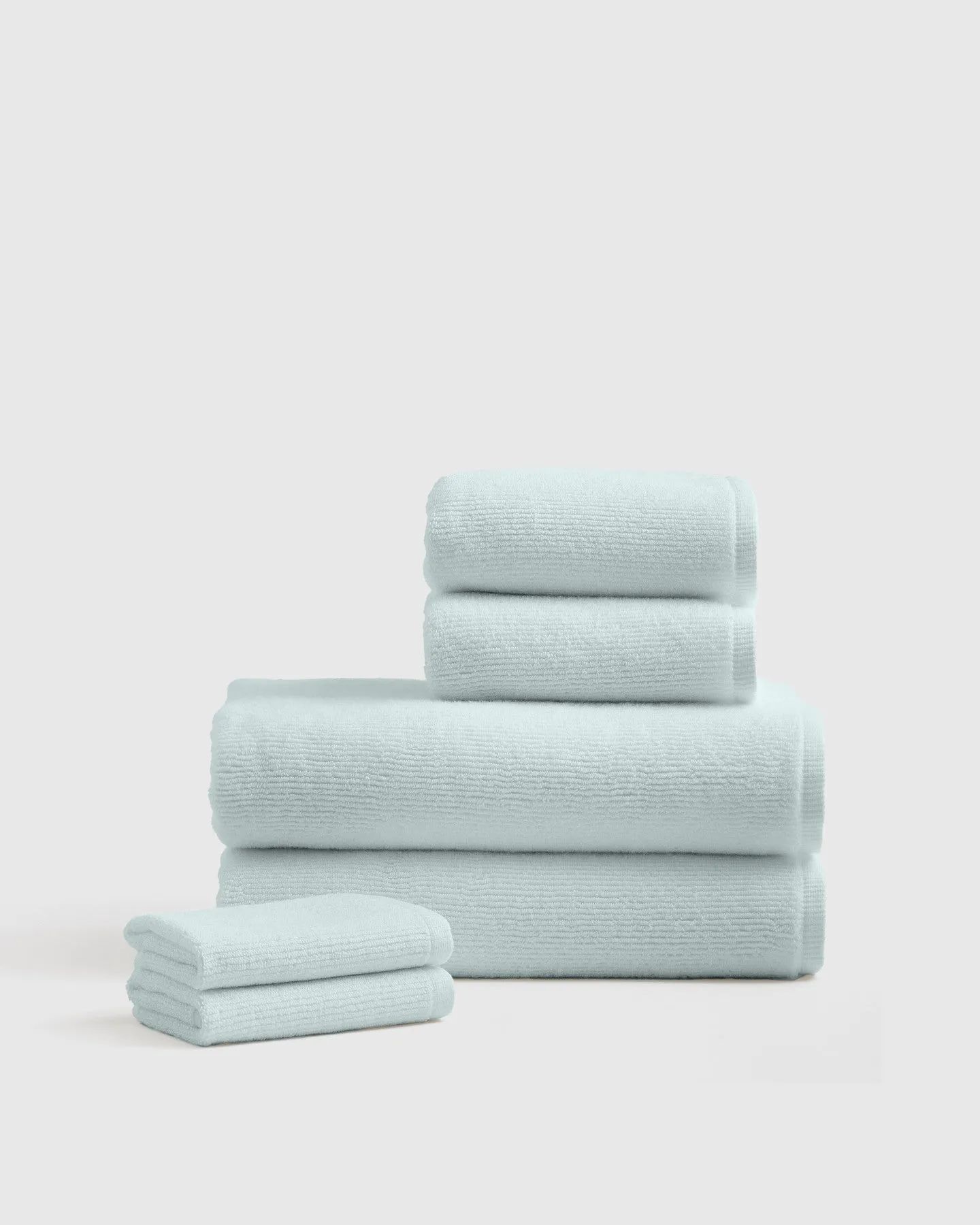 Turkish Ribbed Quick Dry Bath Towel Bundle