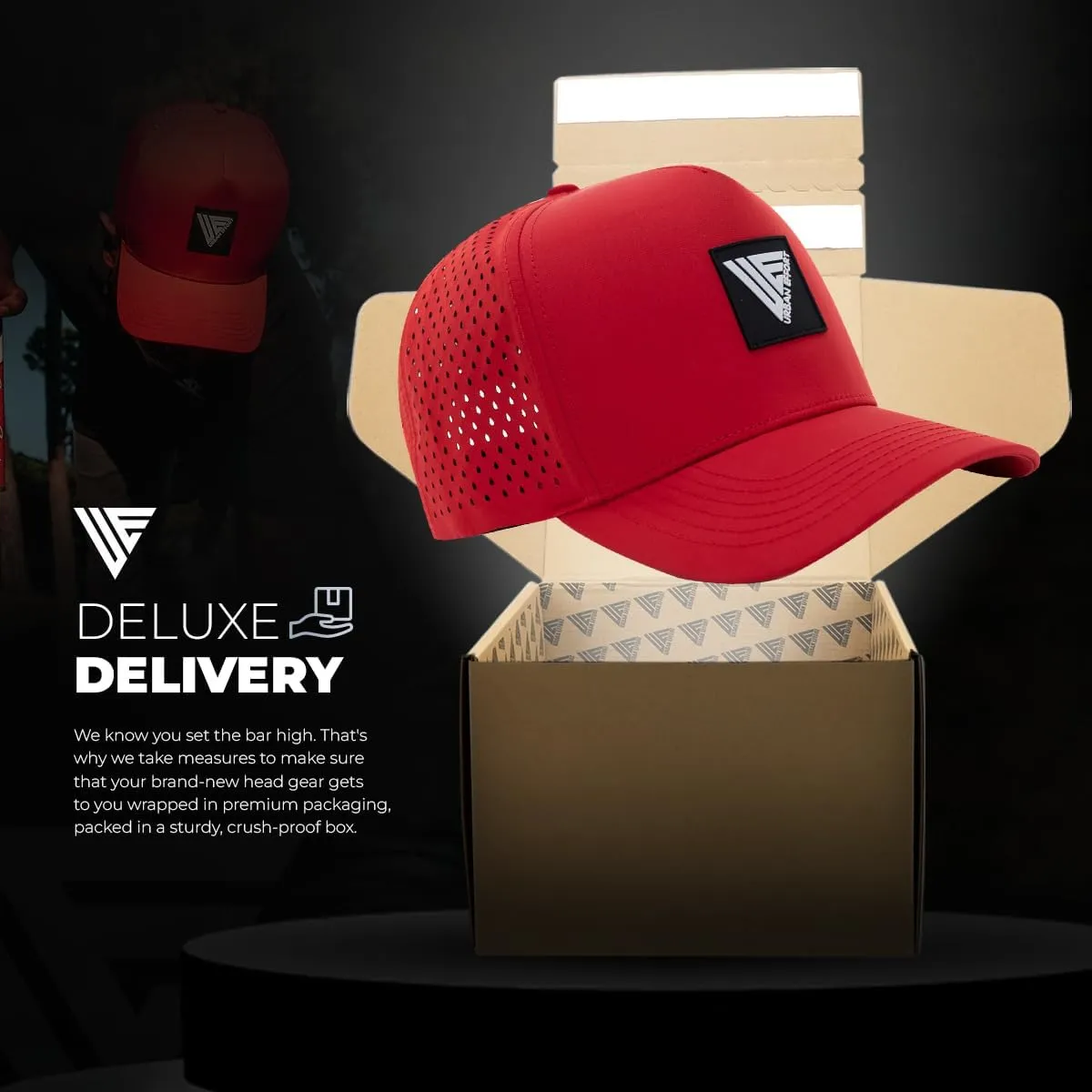 Urban Effort Hydro Performance Hat-Water-Resistant Baseball Cap-Men and Women-Great Snapback for Golf, Adventure,Lake,Workout