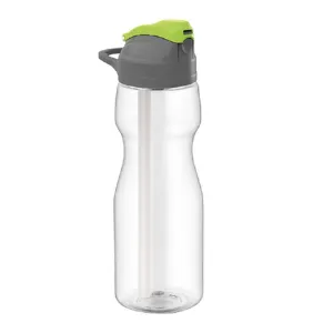 Water Bottle with Straw, Bottle with Leakproof Lid, 24.7 oz, 1 Pc