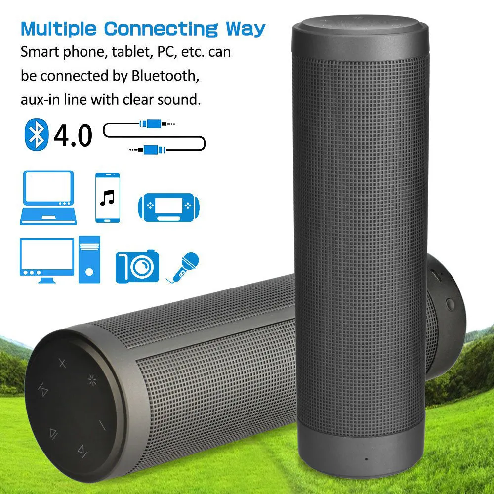 Waterproof Bluetooth Speakers Outdoor Wireless Portable Speaker for Camping