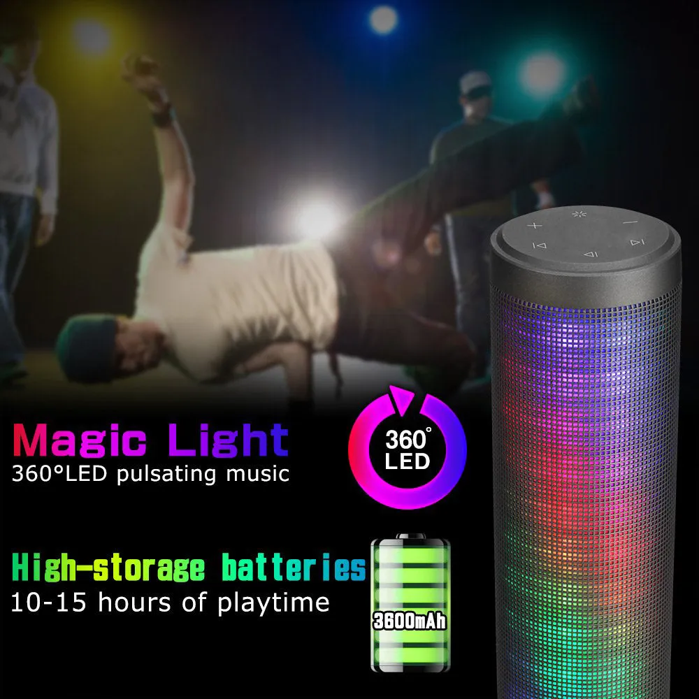 Waterproof Bluetooth Speakers Outdoor Wireless Portable Speaker for Camping