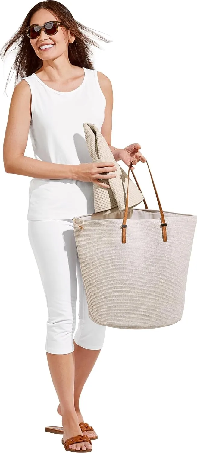 Women's Wide Brim Poolside Hat - UPF 50 Sun Protection - Elegant and Packable - Shelby (One Size)