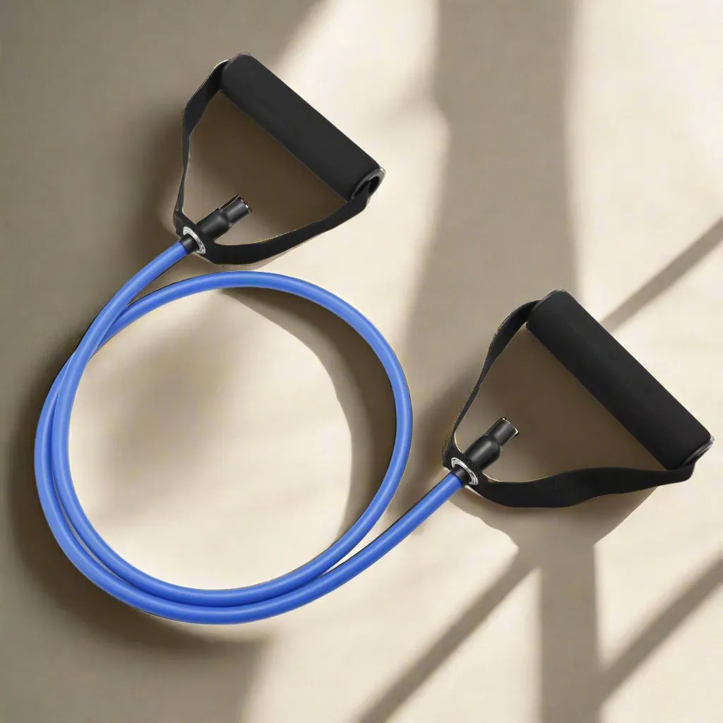 Your Ultimate Fitness Partner: 5 - Level Pull Resistance Bands with Handles!