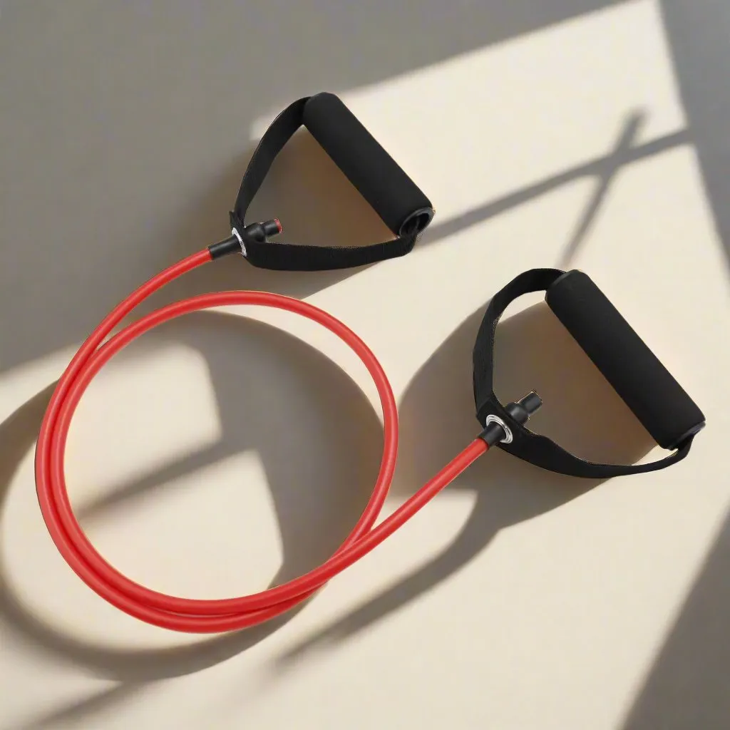 Your Ultimate Fitness Partner: 5 - Level Pull Resistance Bands with Handles!