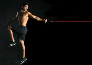 Your Ultimate Fitness Partner: 5 - Level Pull Resistance Bands with Handles!