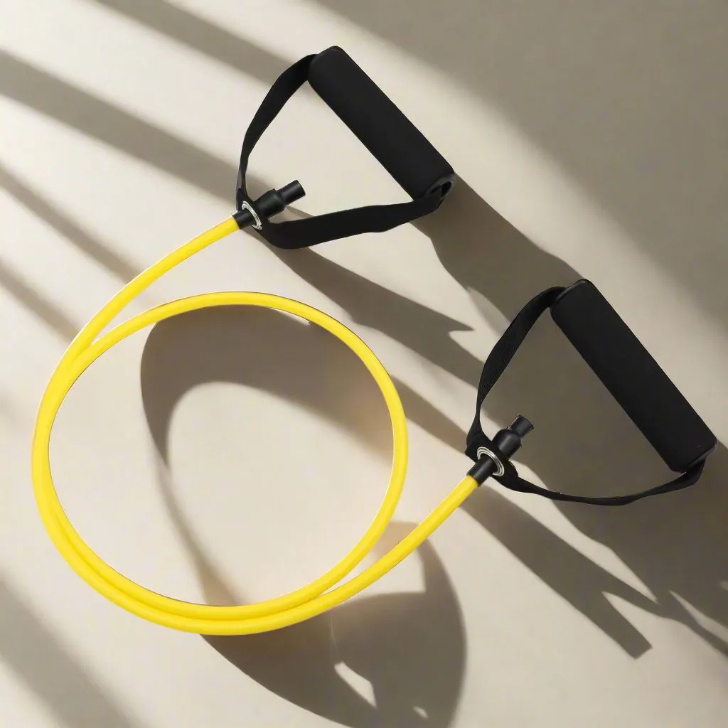 Your Ultimate Fitness Partner: 5 - Level Pull Resistance Bands with Handles!