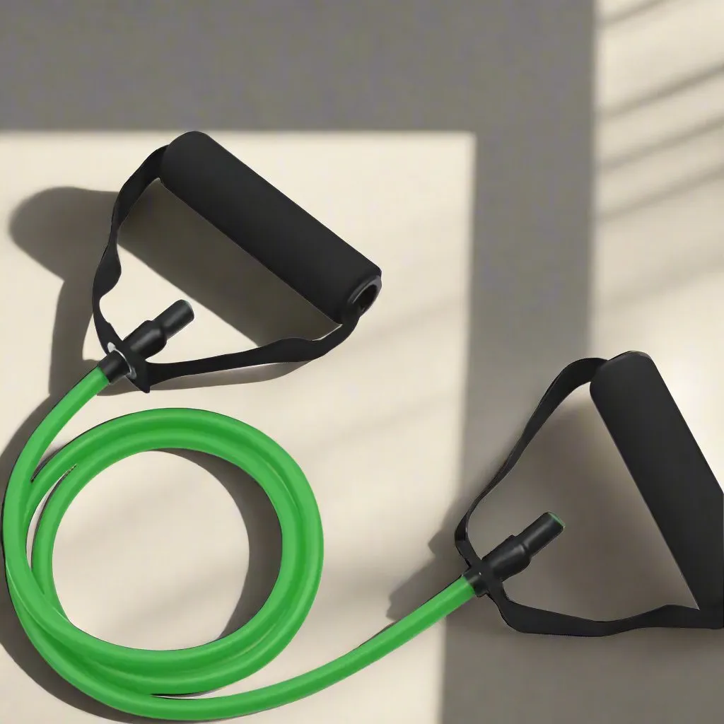 Your Ultimate Fitness Partner: 5 - Level Pull Resistance Bands with Handles!